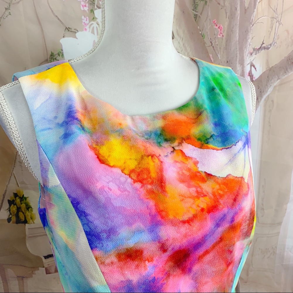 NEW Black Halo Jasper Watercolor Blouse - Picture 5 of 13